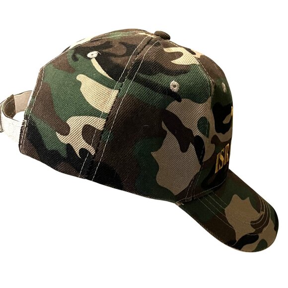 Isreali Army Camo Hat OS National Flag Snap Back OOAK - Picture 3 of 9
